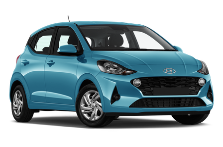 Hyundai i10 blue car rental Iceland